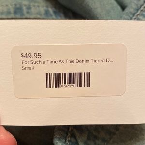 Women’s denim dress NWT